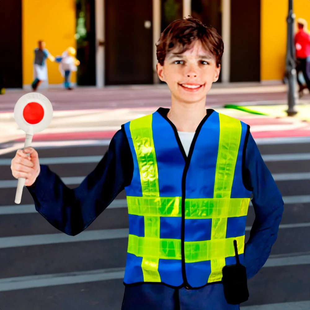 Disfraz de Policía de Tránsito Omer para Niños - Talla única - Image 3