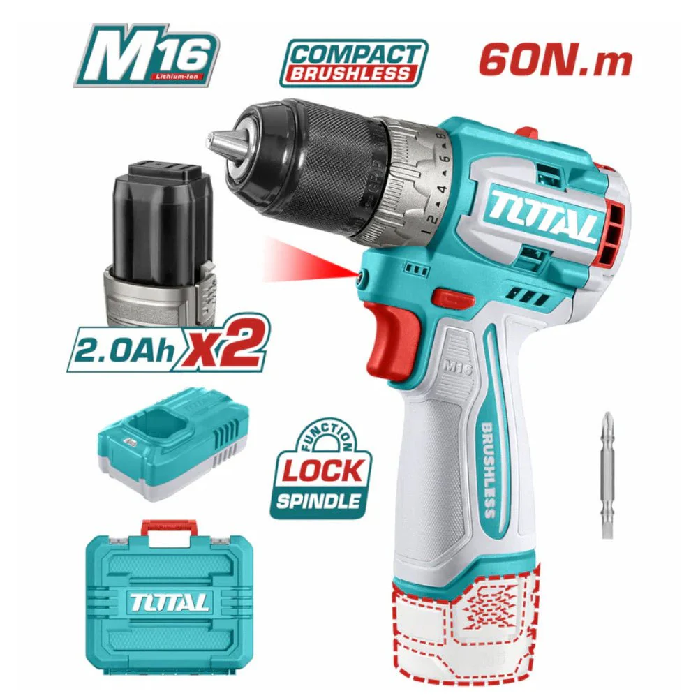 Drill Inalámbrico 16V 60N.M. 1/2" 2000 Rpm / Incluye Batería Y Cargador. - Image 3