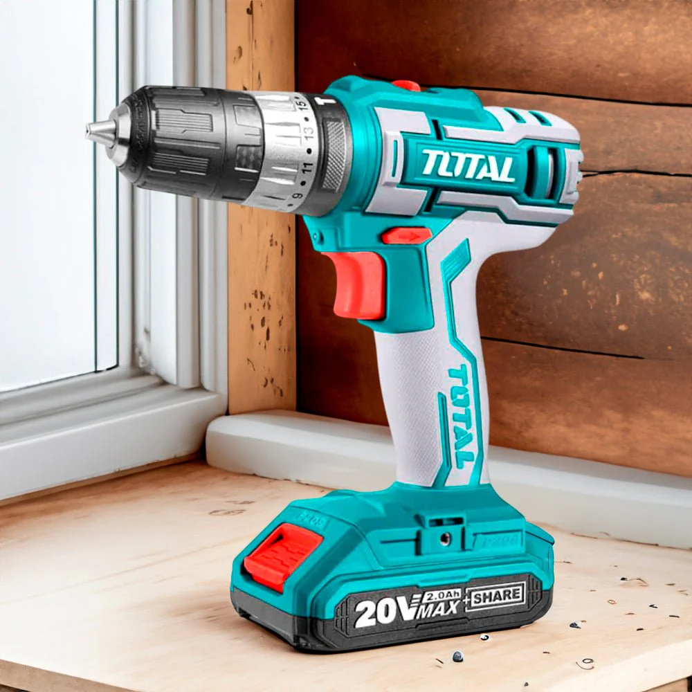 Drill Taladro Inalámbrico Total Función Impacto 20V De 3/8" 45Nm