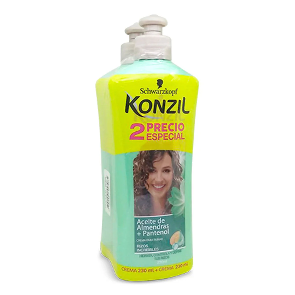 Duo Crema Peinar Konzil Rizo Cr/P 230ML