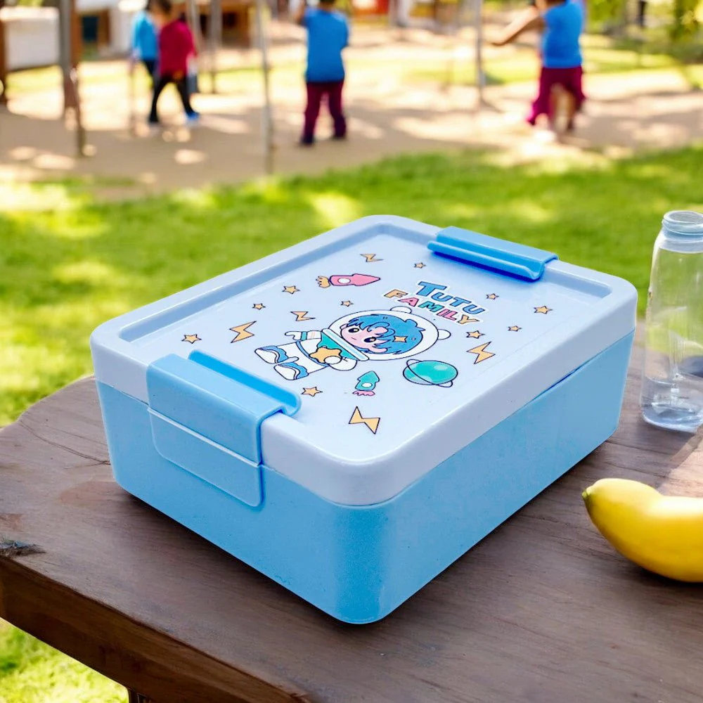 Envase Plástico Infantil Home Elegance / Cuadrado / 2 Divisiones
