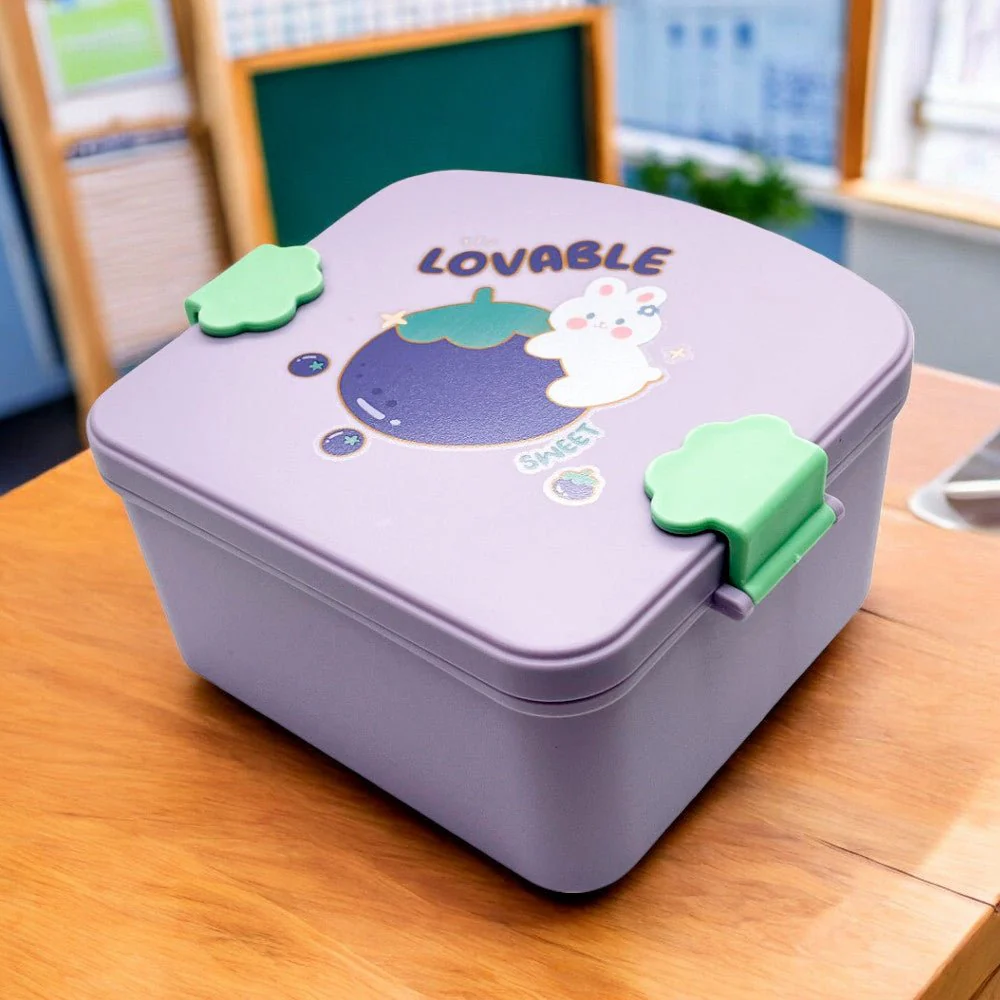Envase Plástico Infantil Home Elegance Sweet / 3 Divisiones / Surtido