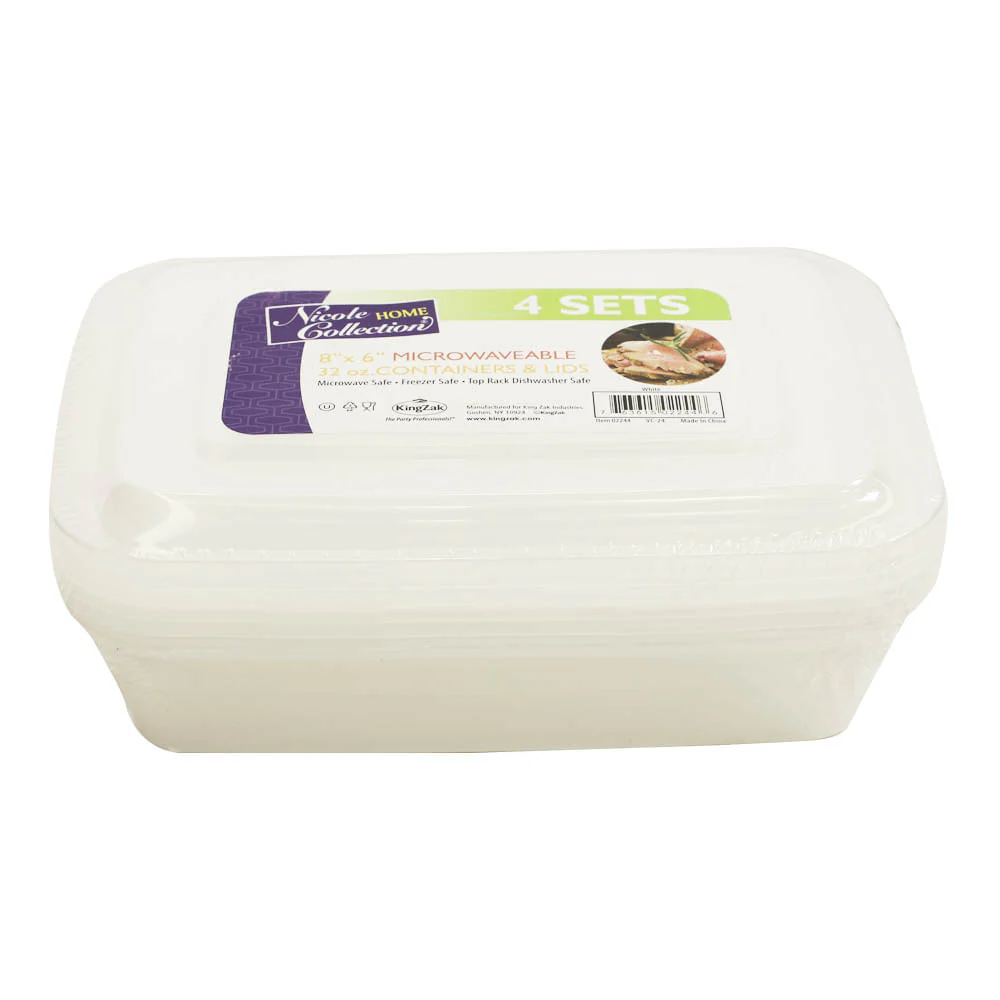 Envase Plástico Nicole Home Collection Rectangular 32 oz