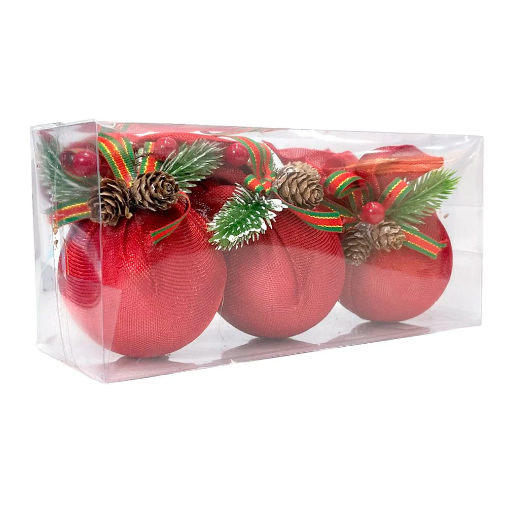 Esferas Decorativas Navideñas / Christmas Elegance / Set 3 Piezas Surtidas - Image 4