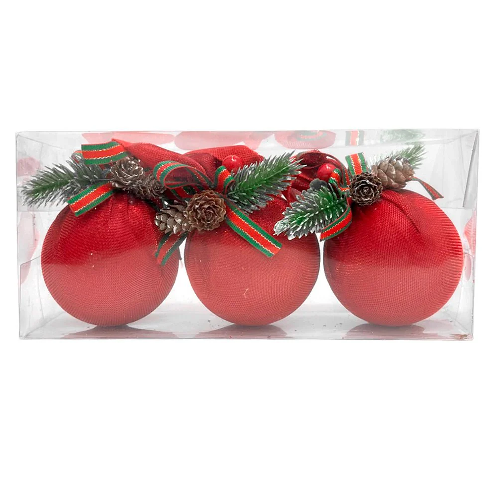 Esferas Decorativas Navideñas / Christmas Elegance / Set 3 Piezas Surtidas - Image 5