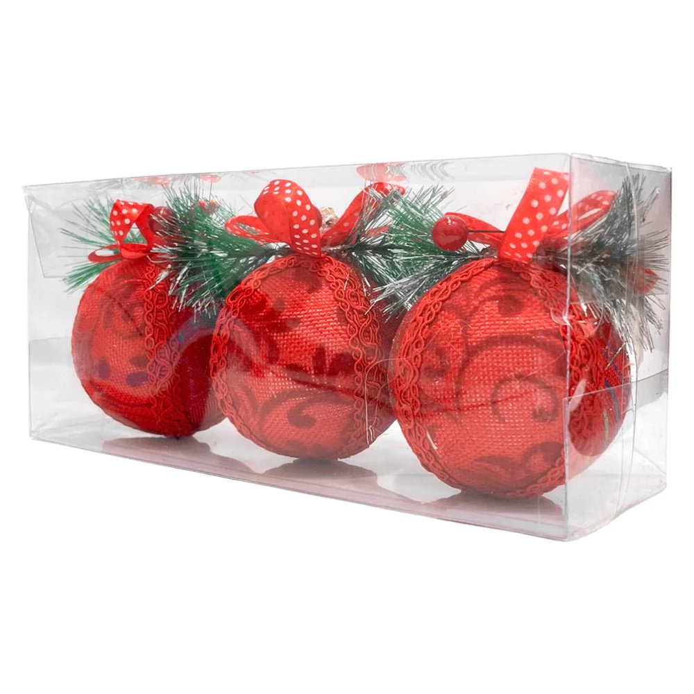 Esferas Decorativas Navideñas / Christmas Elegance / Set 3 Piezas Surtidas - Image 2