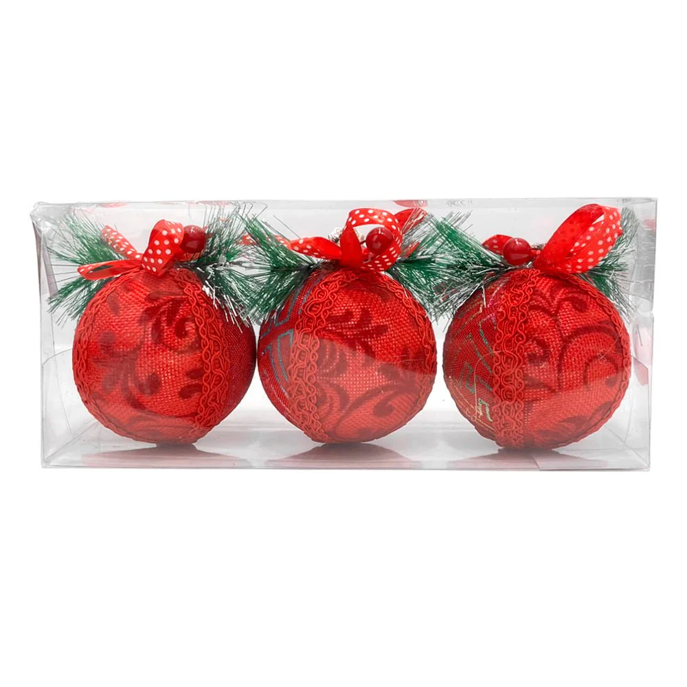 Esferas Decorativas Navideñas / Christmas Elegance / Set 3 Piezas Surtidas - Image 3