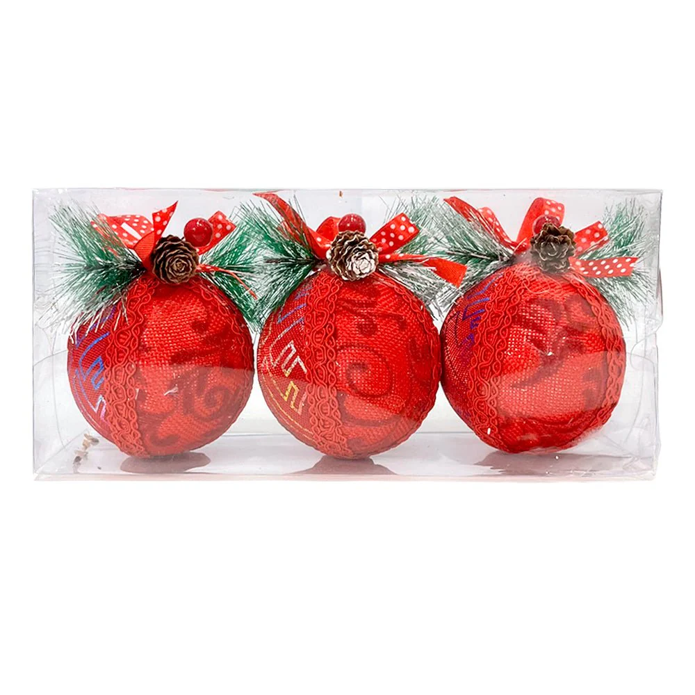 Esferas Decorativas Navideñas / Christmas Elegance / Set 3 Piezas Surtidas - Image 5