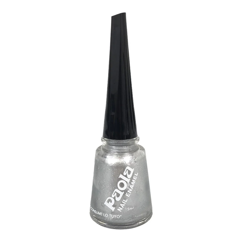 Esmalte Para Uñas Paola Plateado 15 ml