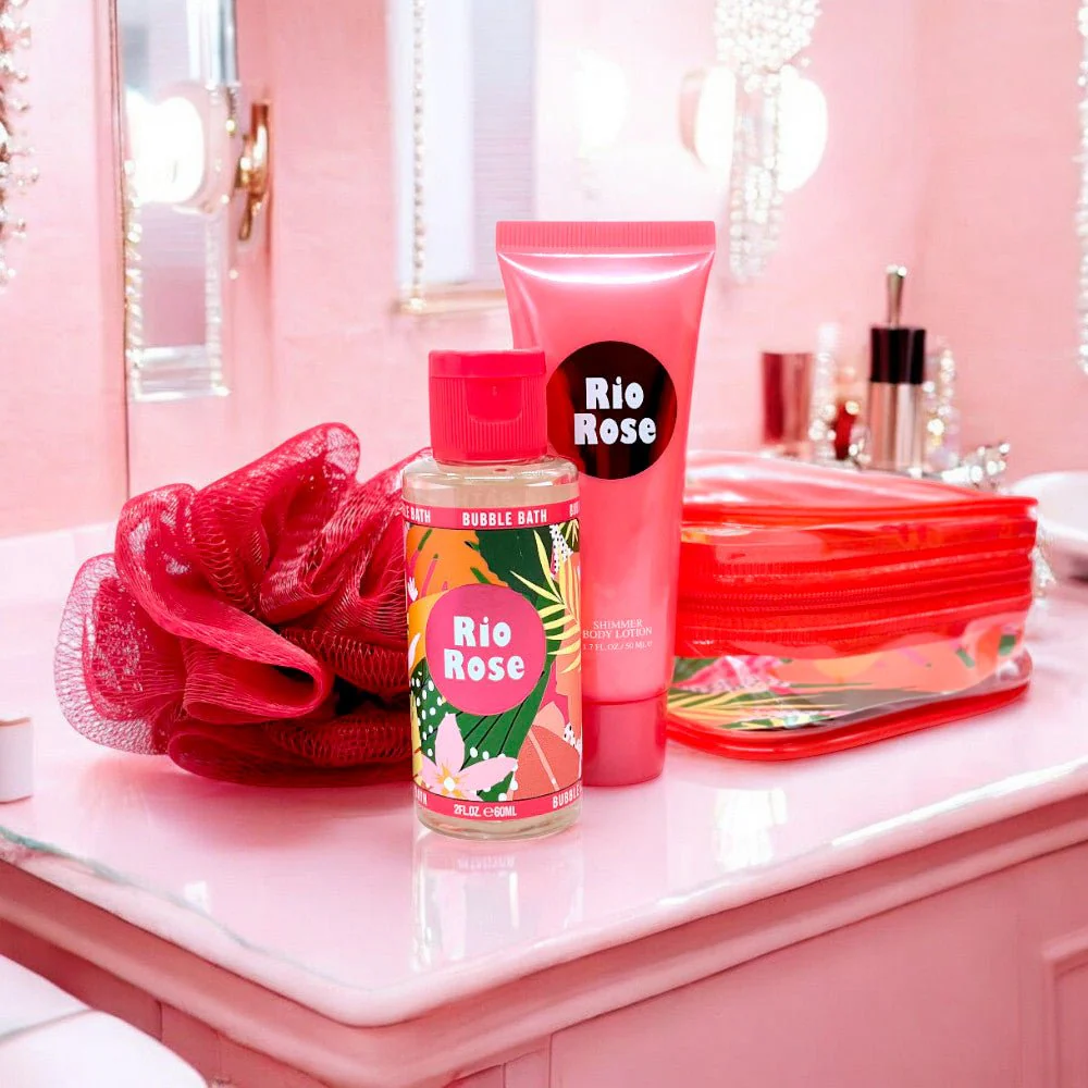 Estuche Loción Rio Rose Women S Body de 3 Piezas