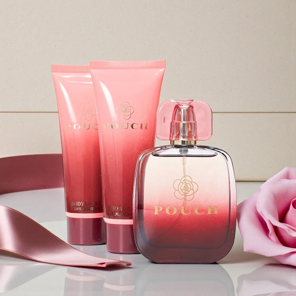Estuche Perfume Pouch Dama 3 Piezas