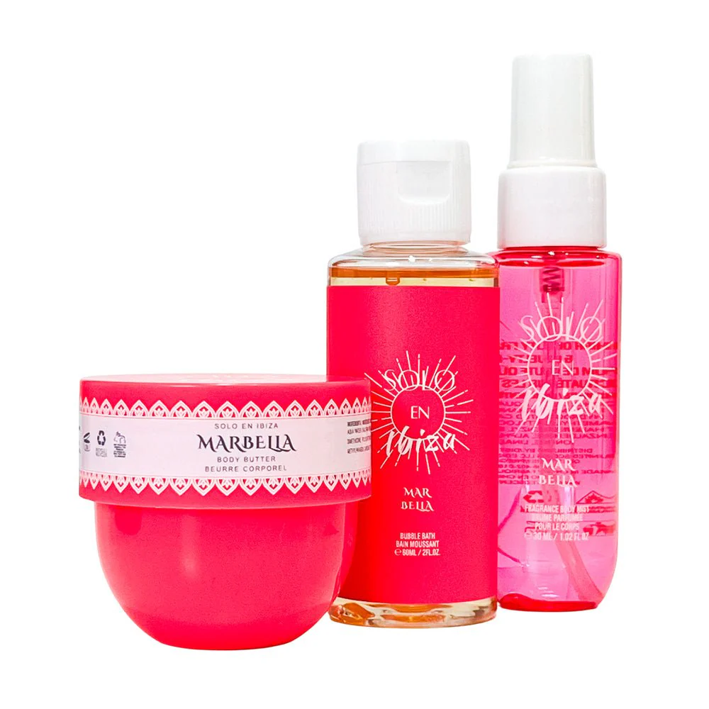 Estuche Solo En Ibiza Fucsia Marbella Dama 3 Piezas - Image 3