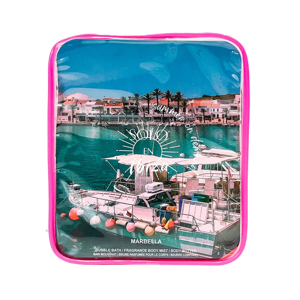 Estuche Solo En Ibiza Fucsia Marbella Dama 3 Piezas - Image 4