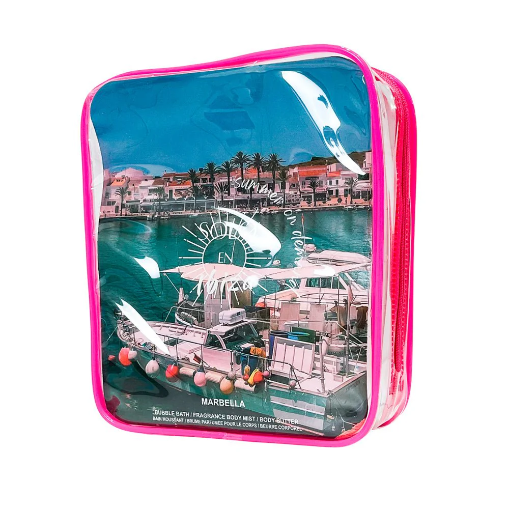 Estuche Solo En Ibiza Fucsia Marbella Dama 3 Piezas - Image 5