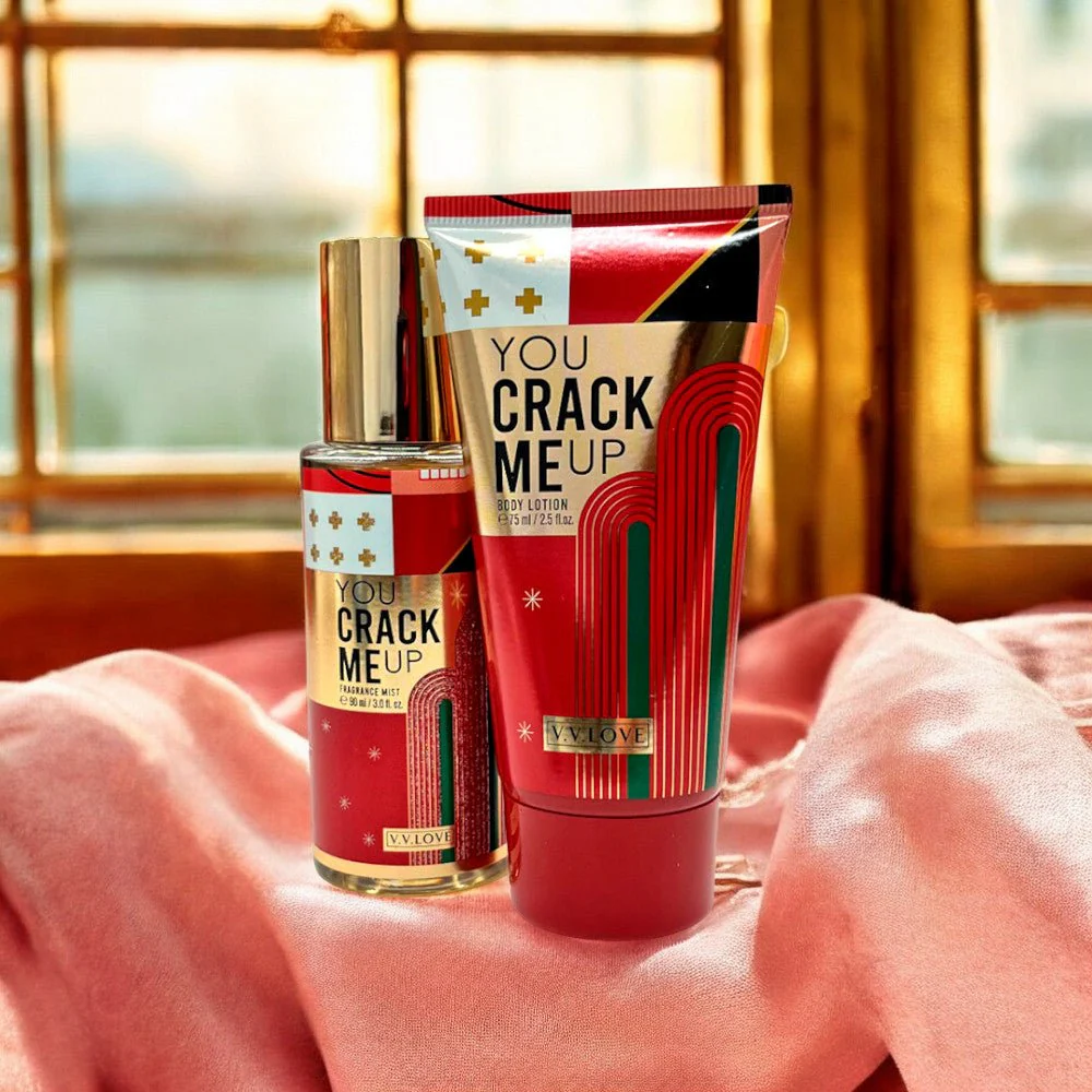 Estuche V.V.Love You Crack Me Up 2 Piezas