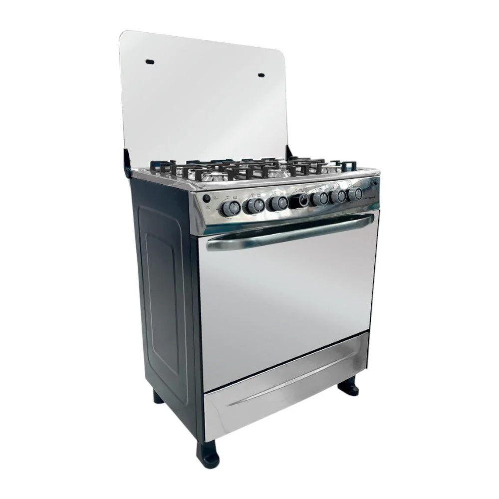 Estufa A Gas 30" / 6 Quemadores / Horno de Gas / Negro - Image 3