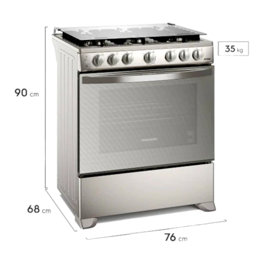 Estufa a Gas Frigidaire 30” / 6 Quemadores / Acero Inoxidable - Image 5
