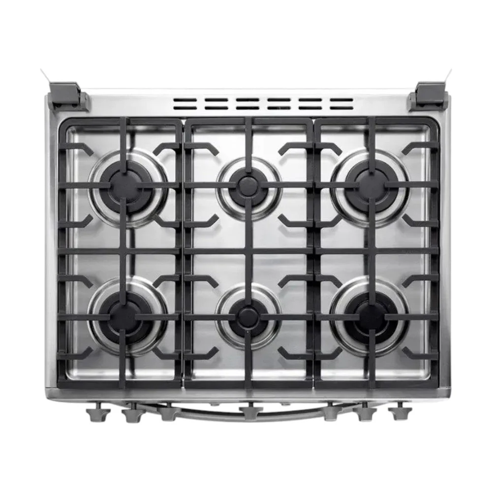 Estufa A Gas Indurama 30" / 6 Quemadore / Silver - Image 3