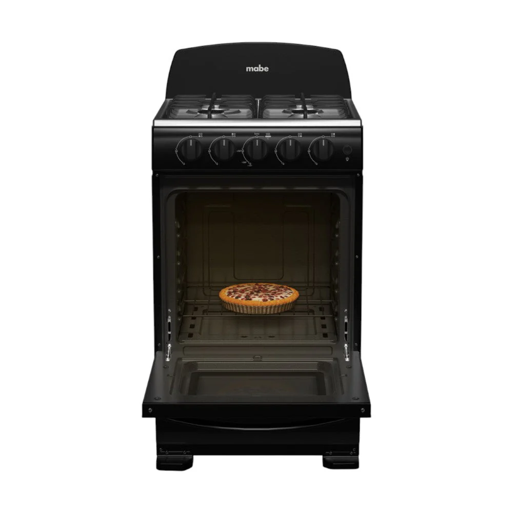 Estufa A Gas Mabe 20" / 4 Quemadores / Inoxidable / Negra - Image 4