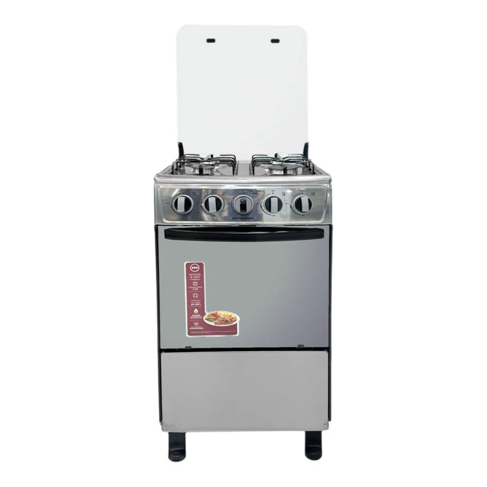 Estufa A Gas Premier 20" / 4 Quemadores / Con Horno / Acero Inoxidable