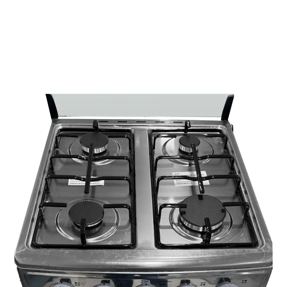 Estufa A Gas Premier 20" / 4 Quemadores / Con Horno / Acero Inoxidable - Image 3