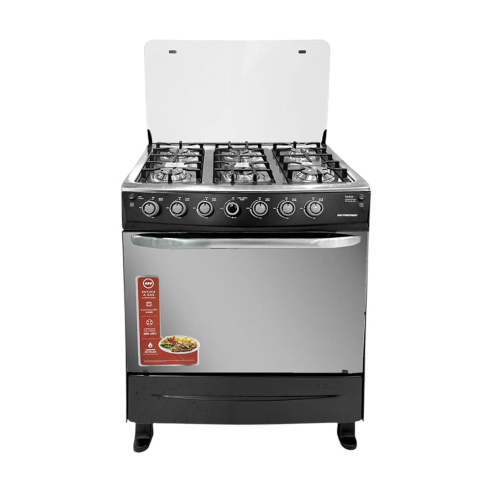 Estufa A Gas Premier 30" / 6 Quemadores / Negra - Image 2