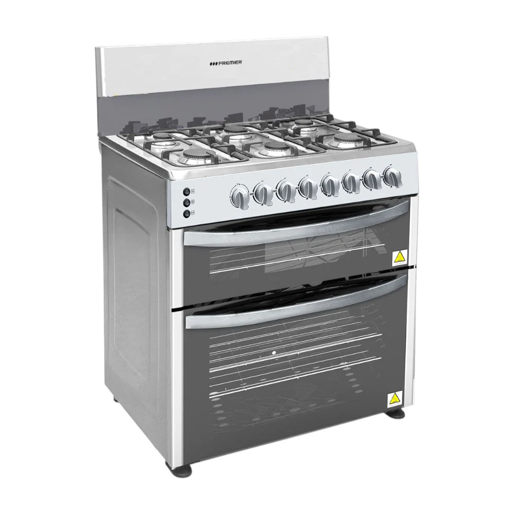 Estufa A Gas Premier de 30" / 6 Quemadores / Acero Inoxidable