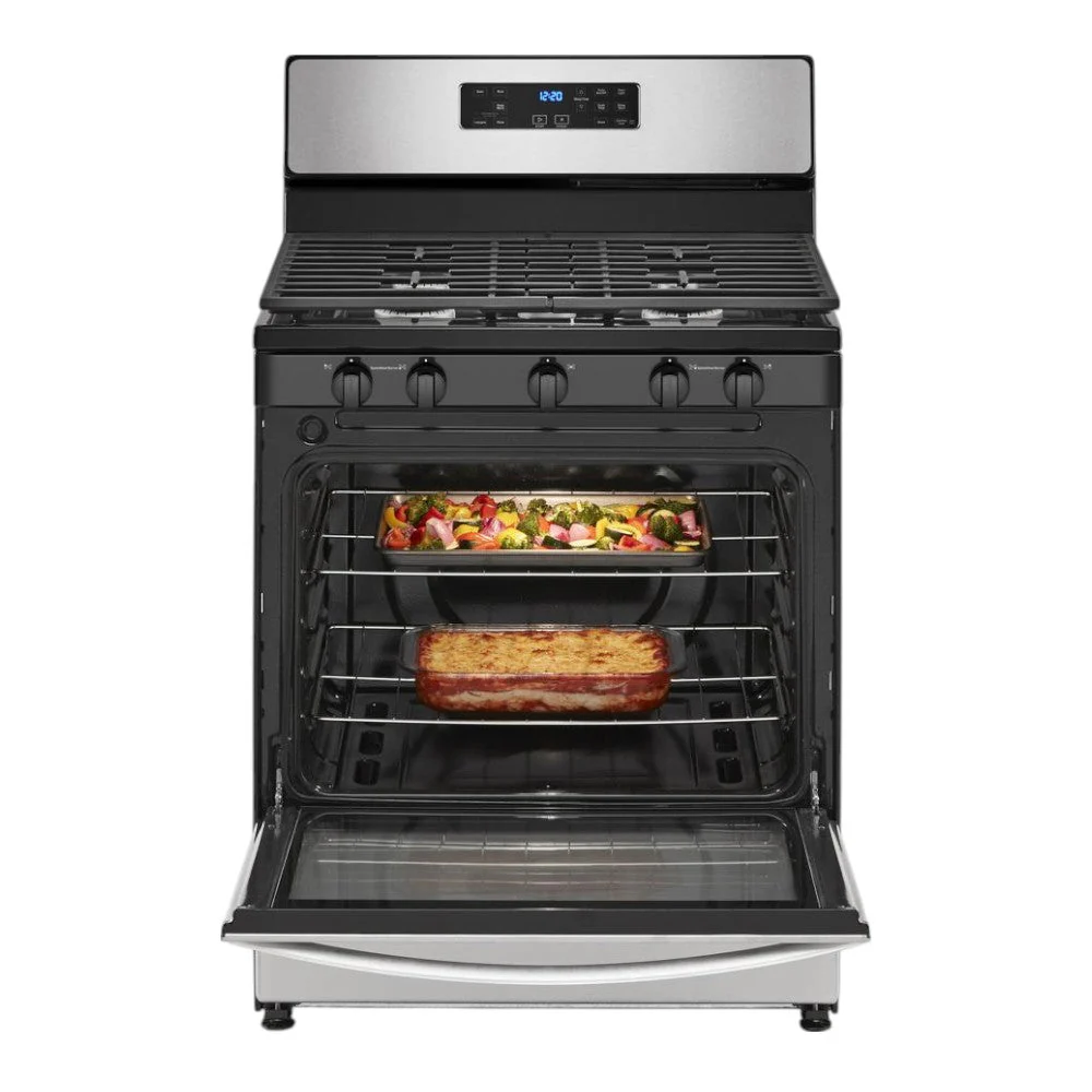 Estufa a Gas Whirlpool 30” / 5 Quemadores / Acero Inoxidable / LWF7700S - Image 4