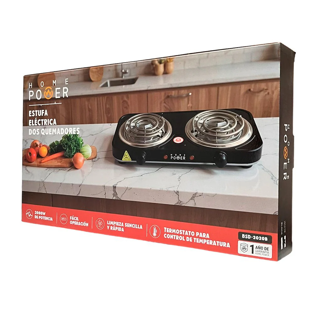 Estufa Eléctrica de Mesa Home Power / 2 Quemadores / Surtida - Image 3