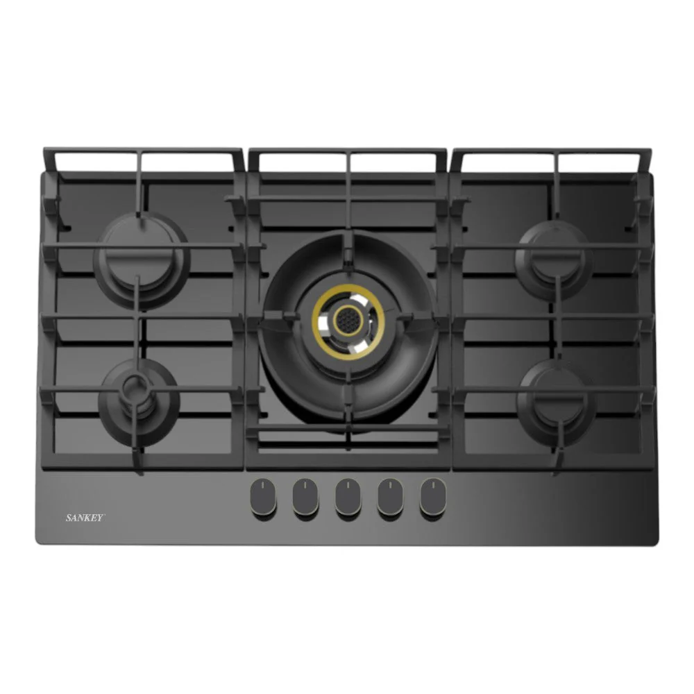 Estufa Empotrable Sankey de 30" / 5 Quemadores / Vidrio Negro - Image 2