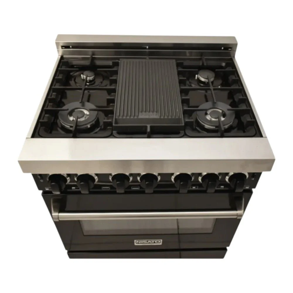 Estufa Nisato 30" / Con 5 Quemadores / Acero Inoxidable + Comal - Image 3