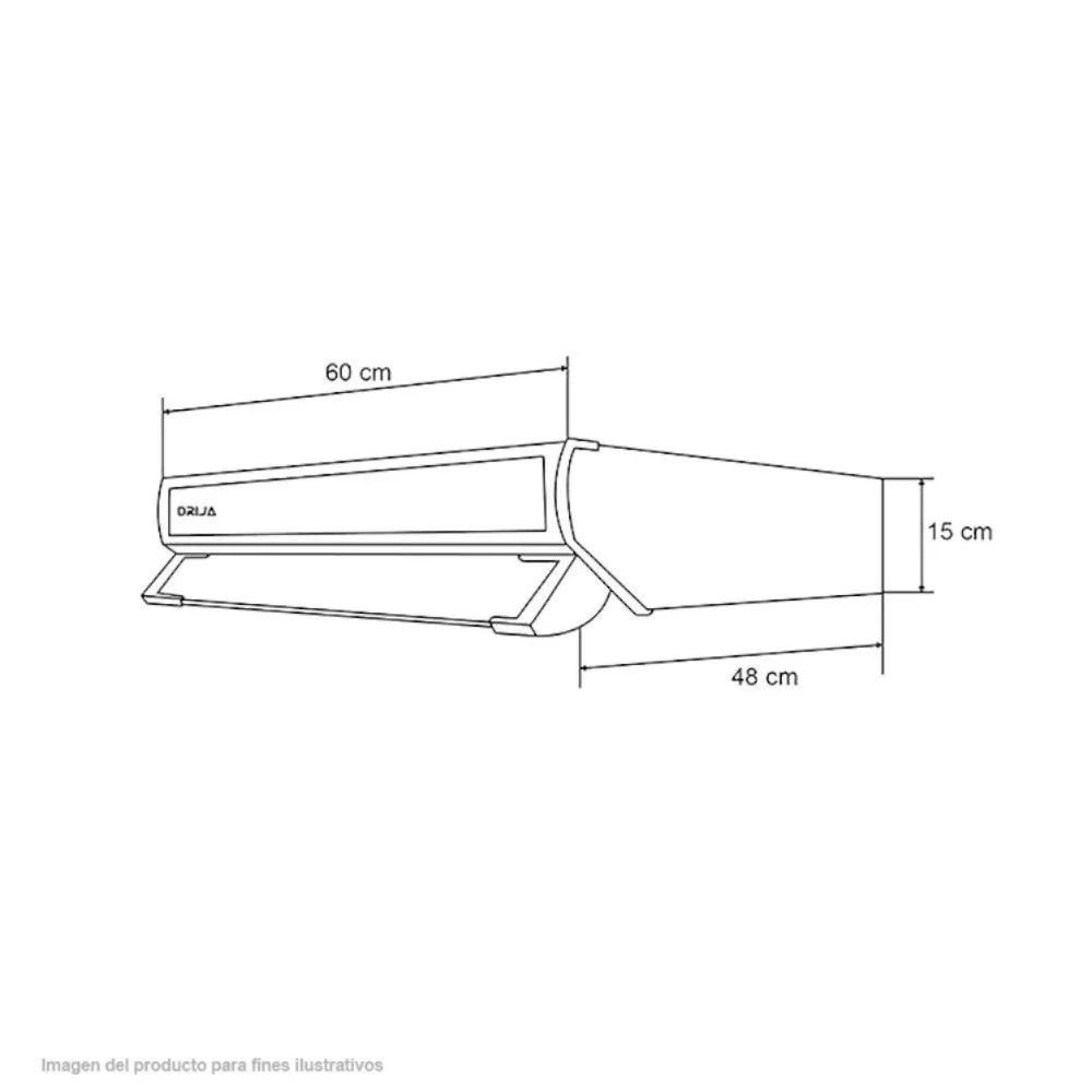 Extractor de Grasa Drija 24" / 3 Velocidades / Acero Inoxidable - Image 5