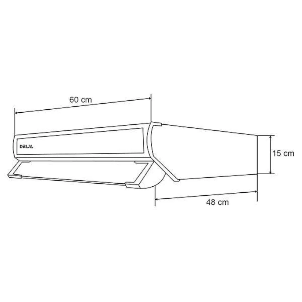 Extractor de Grasa Drija Compacta 60 / 3 Velocidades / Negro - Image 3