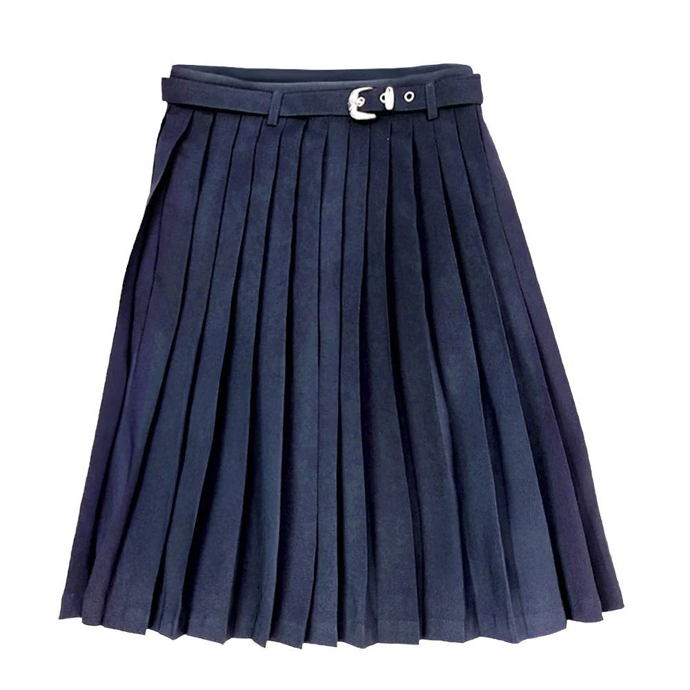 Falda Escolar Azul Imagen School con Cinturón / Talla 12 - Image 2