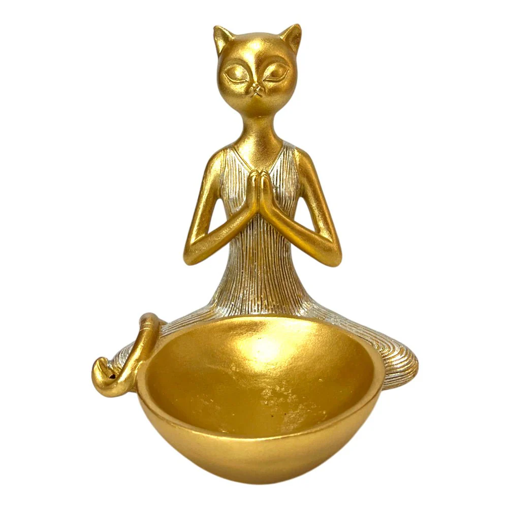 Figura Decorativa Africana Home Elegance - Diseño de Gato - Image 5