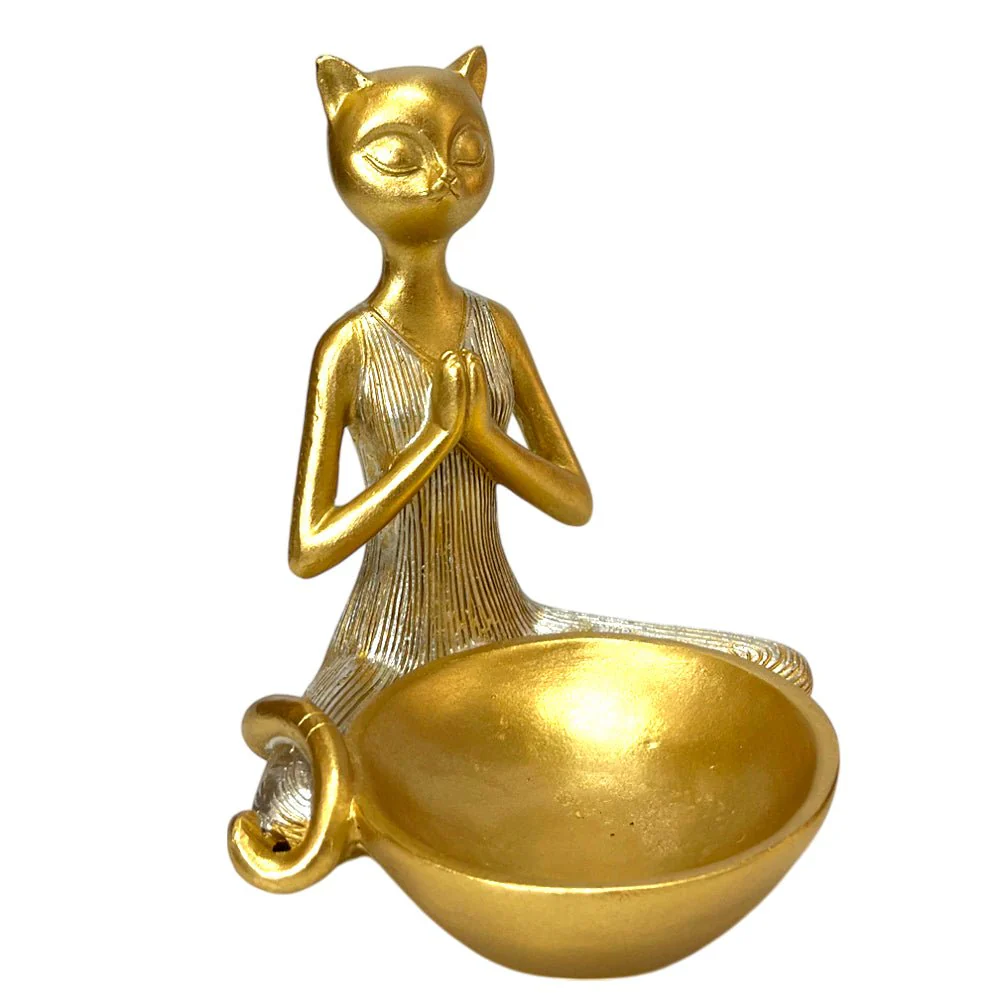 Figura Decorativa Africana Home Elegance - Diseño de Gato - Image 6