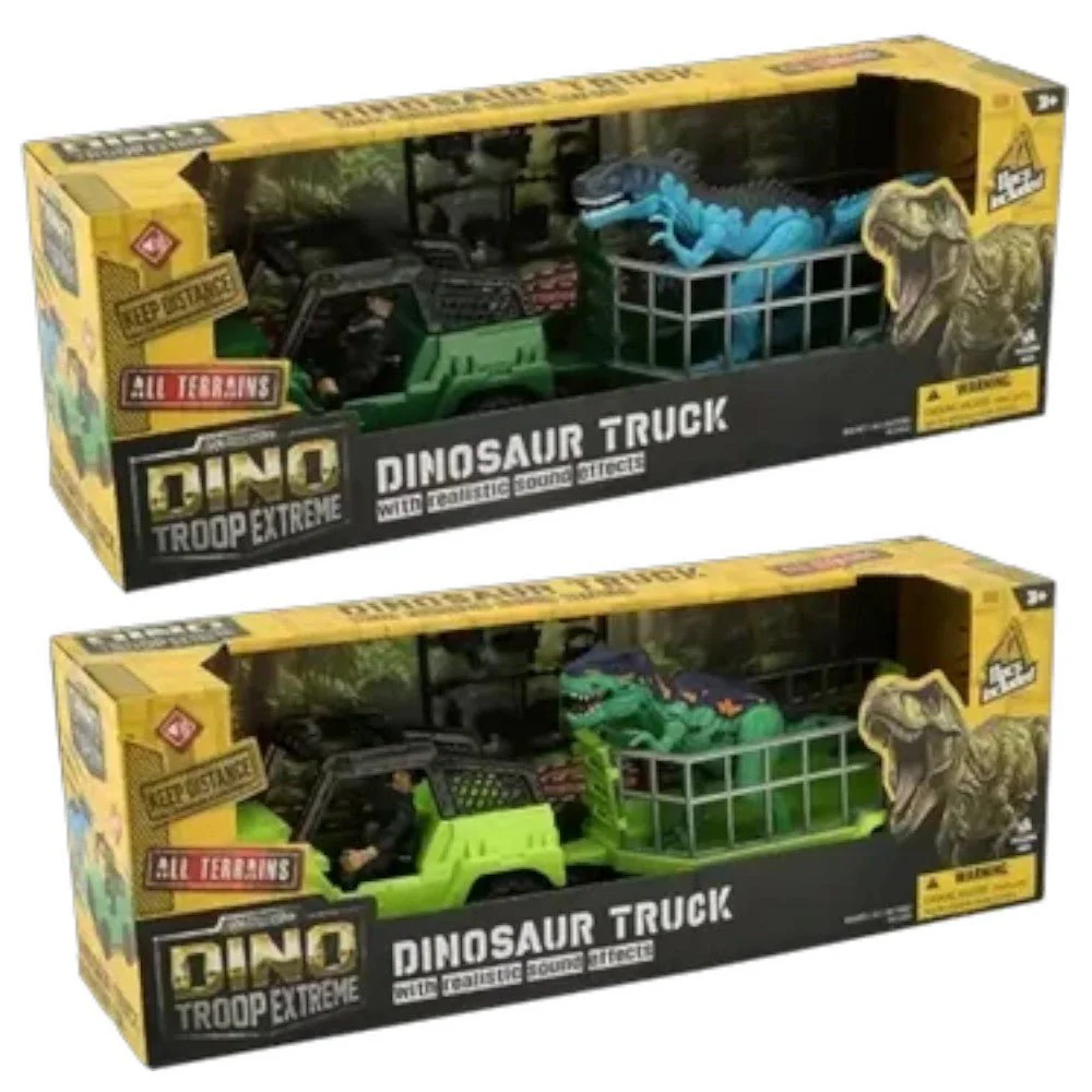 Figura Set Dinosaurio c/ Auto y Accesorios / Dino Troop Kids - Image 2