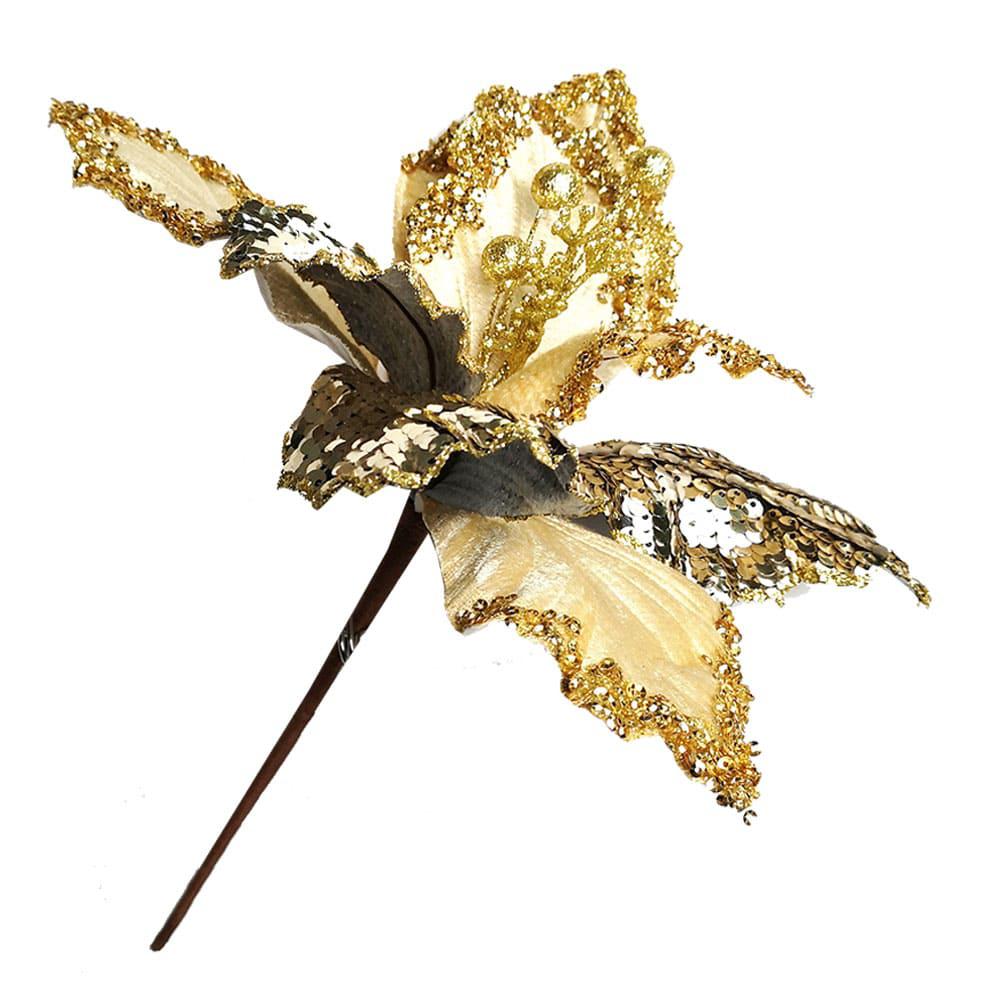 Flor Navideña Montefiori Christmas 27 cm