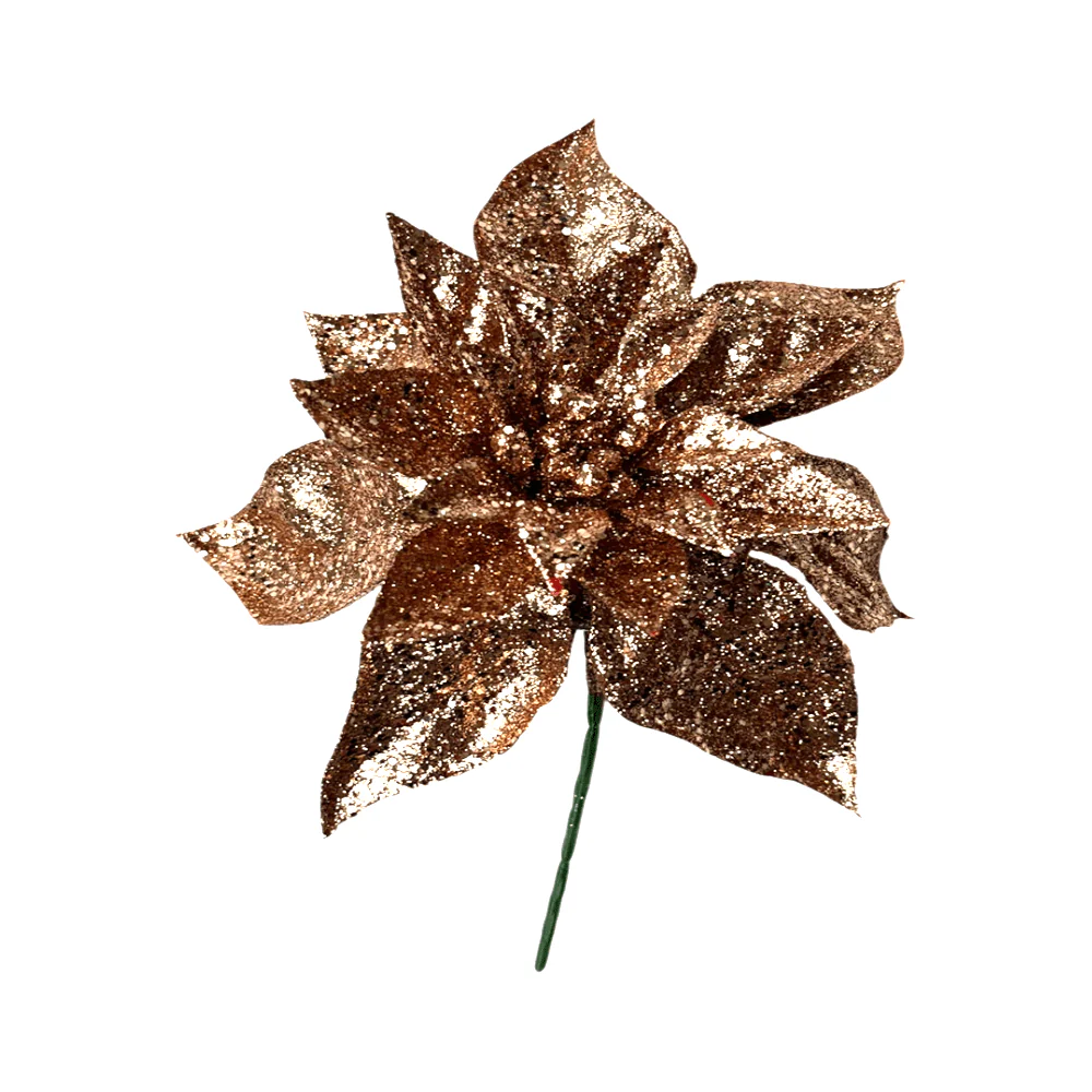 Flor Navideña Poinsettia 22 Cm Rose - Image 2