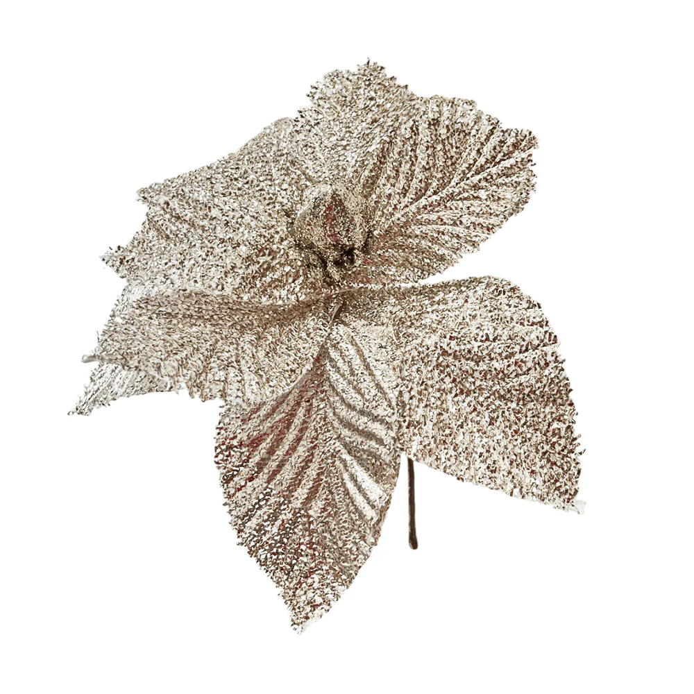 Flor Navideña Poinsettia 30 Cm Rose - Image 2