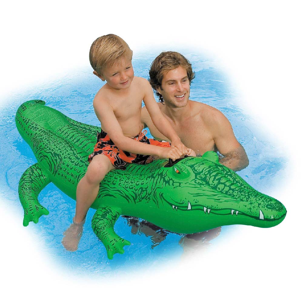 Flotador Inflable Cocodrilo / Acuático / Intex