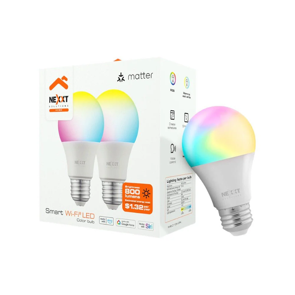 Foco Led Inteligente Nexxt Solutions Wi-Fi® / 110V / 2 Piezas - Image 2