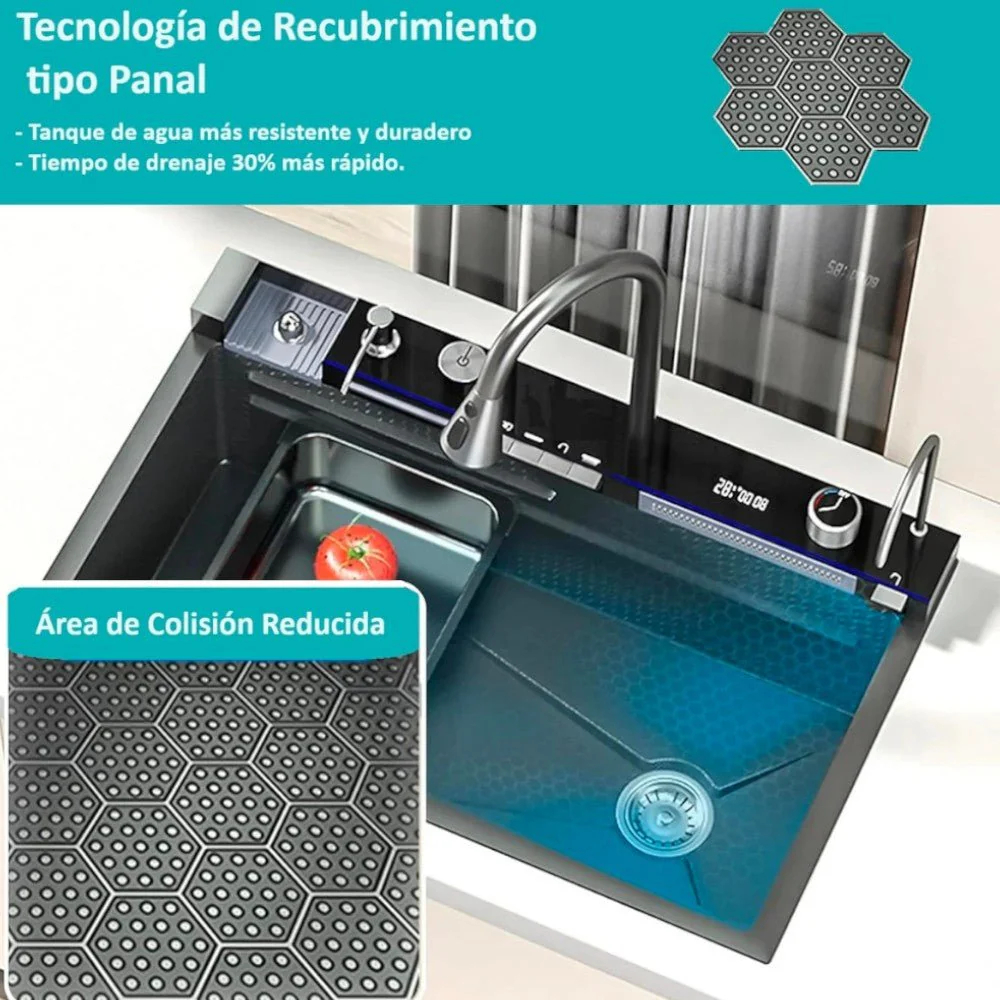 Fregador de Cocina Carbone Multifuncional / Acero Inoxidable - Image 2
