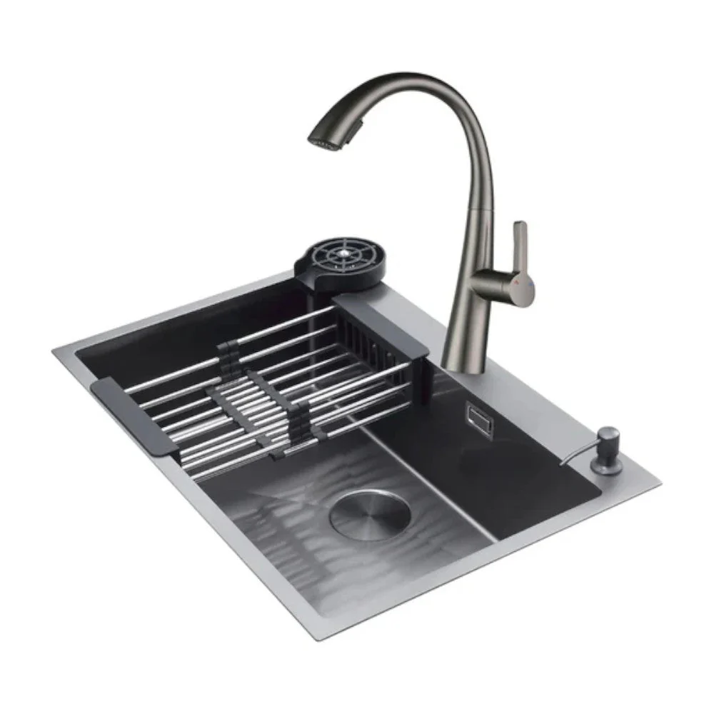 Fregador Multifunción Drija 76.2 cm / Acero Inoxidable Satín / Bolonia 76