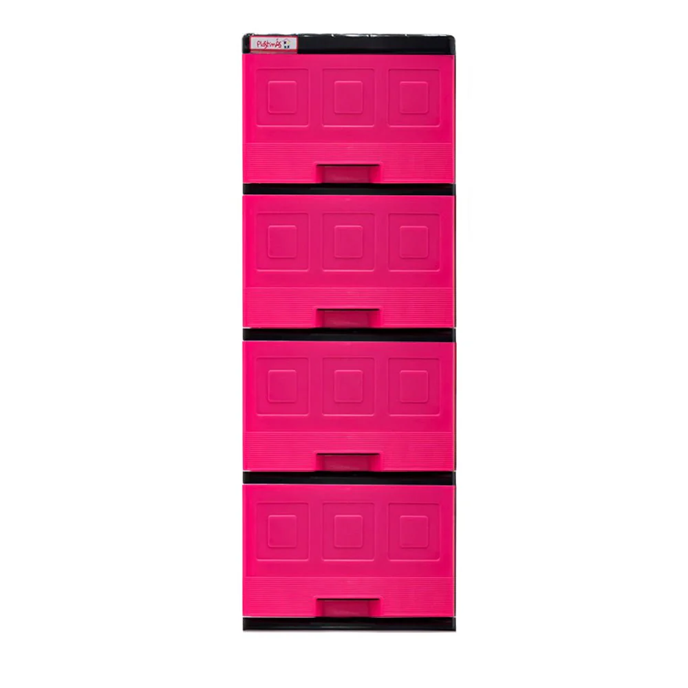 Gavetero Mediano De 4 Gavetas Magenta Plastimas - Image 2