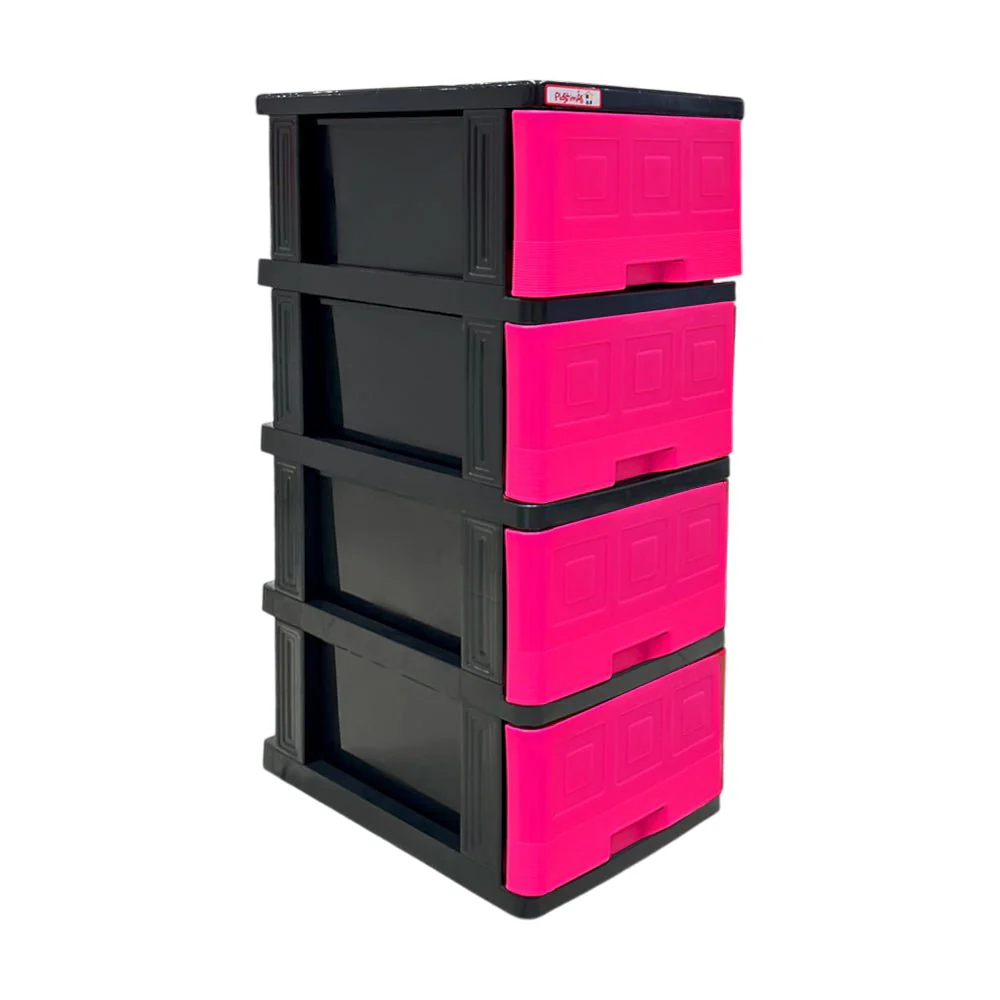 Gavetero Mediano De 4 Gavetas Magenta Plastimas - Image 3