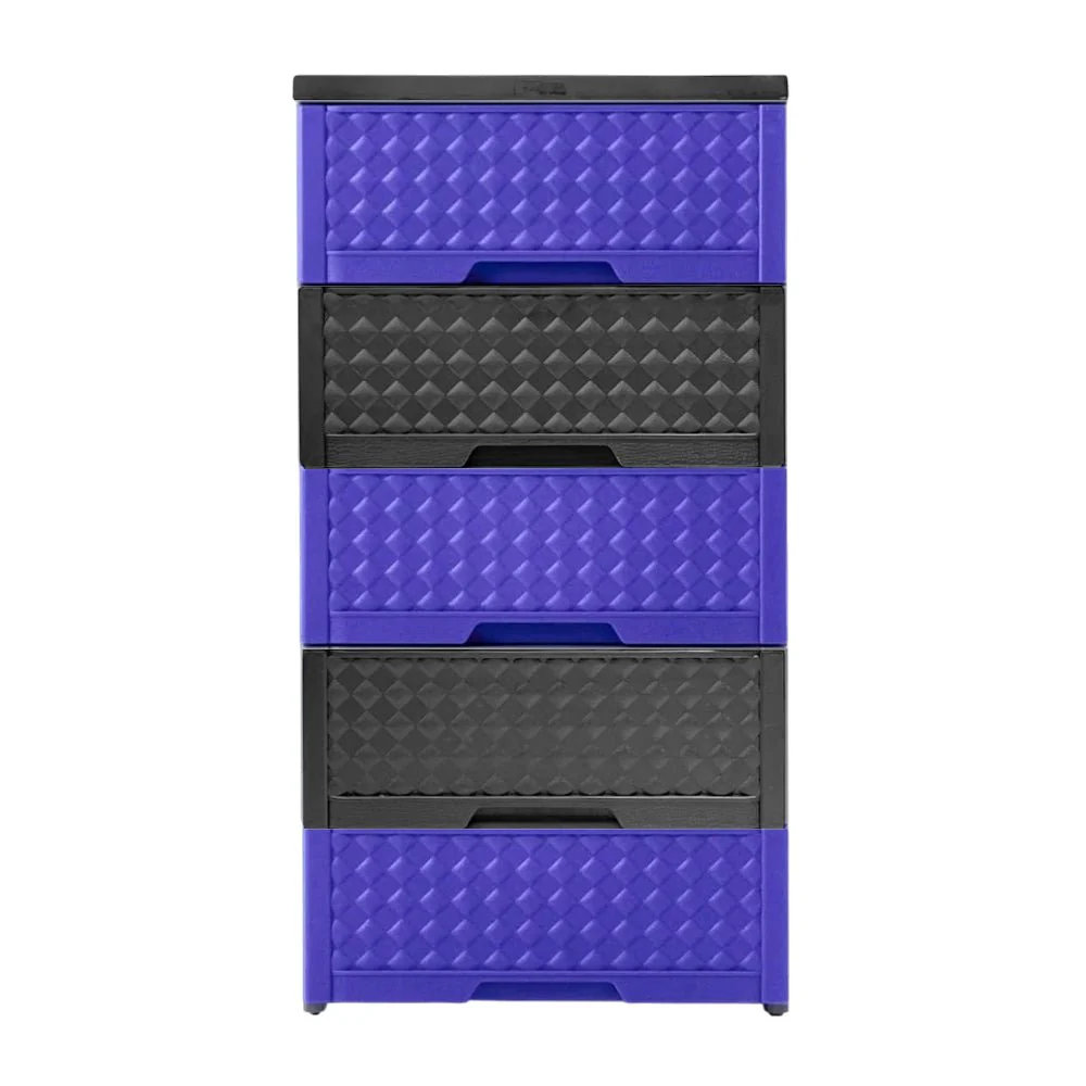 Gavetero Moderno Plastek 5 Gavetas / Plástico / Morado-Gris - Image 2