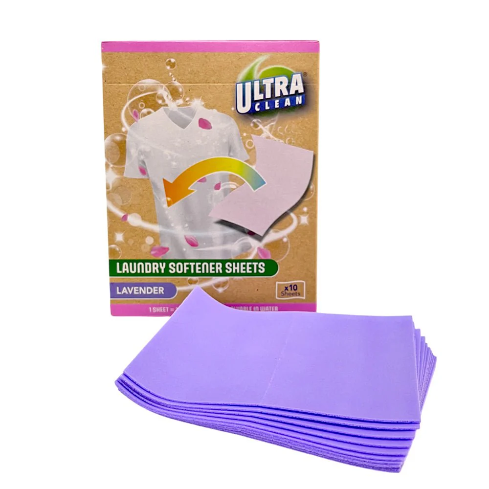 Hojas Suavizantes Para La Ropa Lavanda Ultra Clean 10 Pzas - Image 3