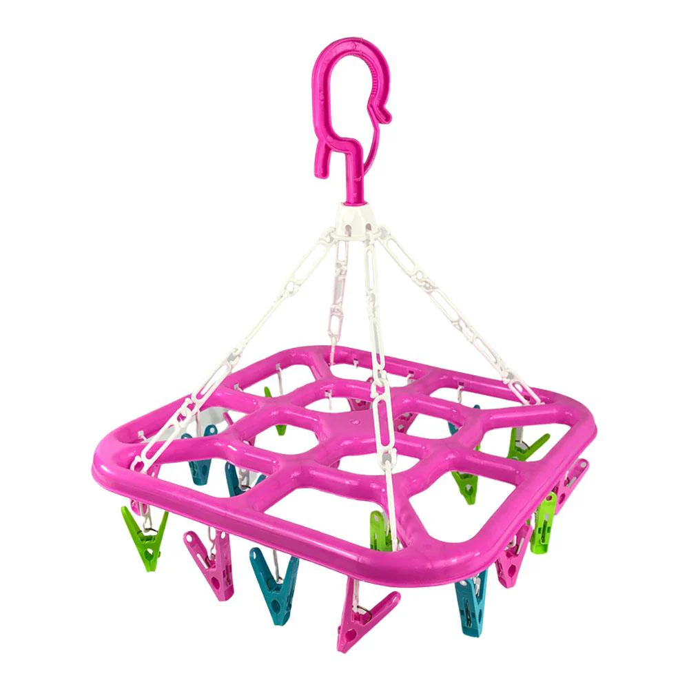 Horquillero Plástico Easy Home Para Ropa 20 Clips - Surtido