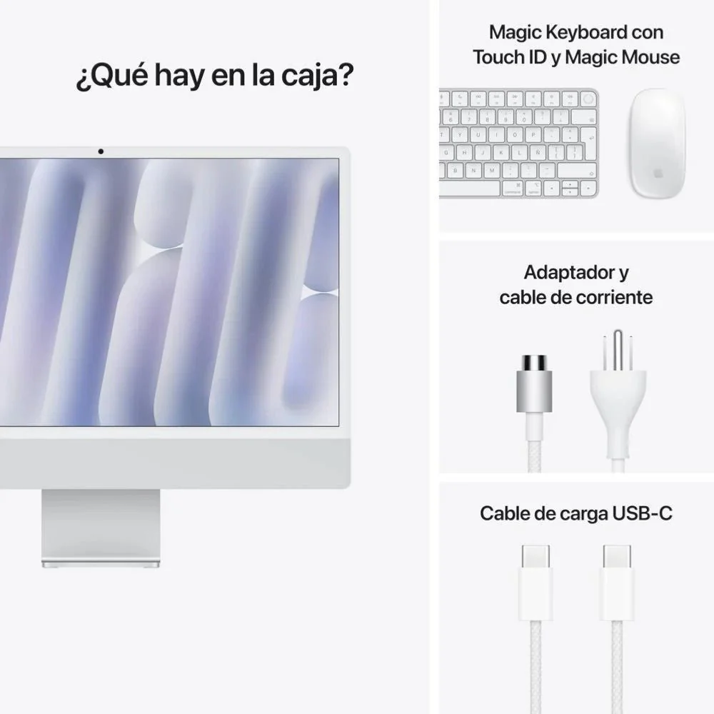 iMac M4 / 24" / 16GB RAM / 256 GB SSD / Silver - Image 9